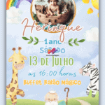 Convite Animado Simples em Gif's Arca de Noé