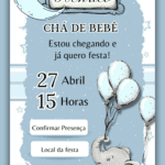 Convite Interativo Chá de Bebê