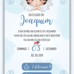 Convite Interativo Simples Batizado