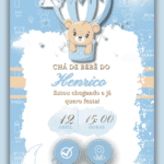 Convite Interativo Chá de Bebê