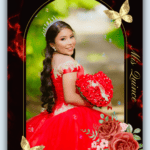 Convite interativo e animado 15 anos Preto Vermelho e Dourado