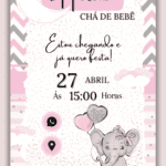 Convite Interativo Chá de Bebê