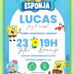 Convite Interativo Bob esponja