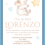 Convite Digital Chá de Bebê