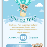 Convite Digital Chá de Bebê