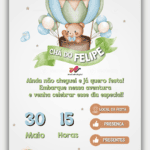 Convite Interativo Chá de Bebê