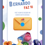 Convite Interativo Gold Divertidamente