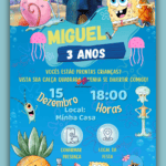 Convite Interativo Bob Esponja