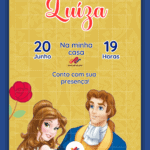 Convite Digital A Bela e a Fera