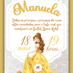 Convite Digital A Bela e a Fera