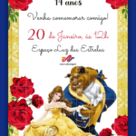 Convite Digital A Bela e a Fera