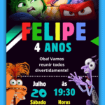 Convite Digital Divertidamente