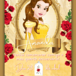 Convite Interativo A Bela e a Fera