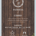 Convite interativo simples casamento