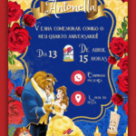 Convite Interativo A Bela e a Fera