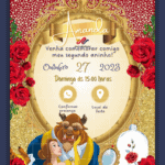 Convite Interativo A Bela e a Fera