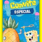 Convite Animado Plus Bob Esponja