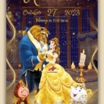 Convite Interativo A Bela e a Fera