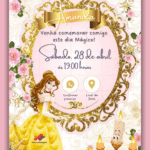 Convite Interativo A Bela e a Fera