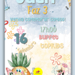 Convite Animado Bob Esponja