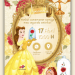 Convite Interativo A Bela e a Fera