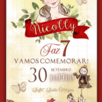 Convite Animado A Bela e a Fera