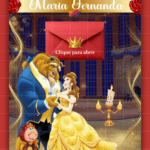 Convite Interativo Gold A Bela e a Fera