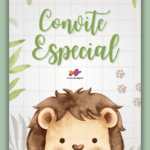 Convite Animado Plus Safari Leãozinho