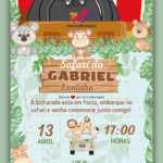 Convite Animado Safari