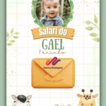 Convite Interativo Gold Plus Safari