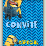 Convite Animado Plus Minions