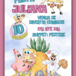 Convite Interativo Bob esponja