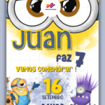 Convite Animado Minions