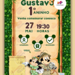 Convite Interativo Mickey Safari
