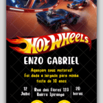 Convite Interativo Hotweels