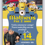 Convite Animado Minions