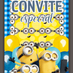 Convite Animado Plus Minions