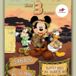Convite Interativo Mickey Safari