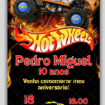 Convite Virtual Hotweels