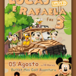 Convite Interativo Mickey Safari