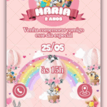 Convite Interativo  Baby Looney Tunes