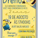 Convite Interativo Minions