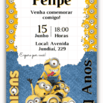 Convite Virtual Minions