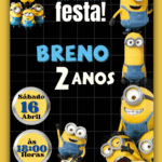 Convite Virtual Minions