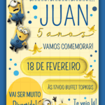 Convite Virtual Minions