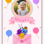 Convite Interativo Gold Bolofofo