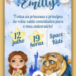 Convite Virtual  A Bela e a Fera