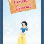 Convite Animado Branca de Neve