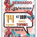 Convite Digital Homem Aranha
