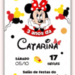 Convite digital Minnie Vermelha